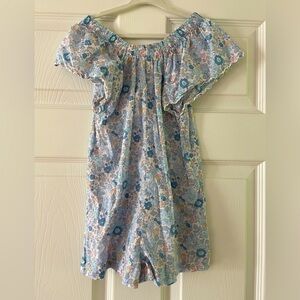 Girls Romper Shorts Outfit in Floral